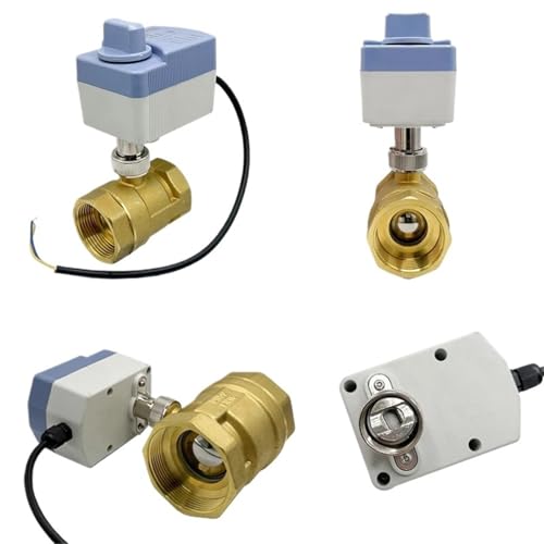 DN15 DN20 DN25 DN40 IP65 Wasserdichter motorisierter Kugelhahn 3-Draht oder 2-Draht Elektrischer Messing-Kugelhahn mit Schalter(DN25,220V_CR04) von UPQQBZFZD