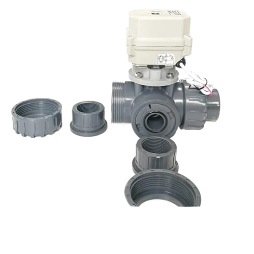 DN50 3-Way Electric Motorized Valve 2" U-PVC True Union End Automatic Control Valve for water treatment closing time 12 seconds(NPT_110V TO 230V_CR301) von UPQQBZFZD