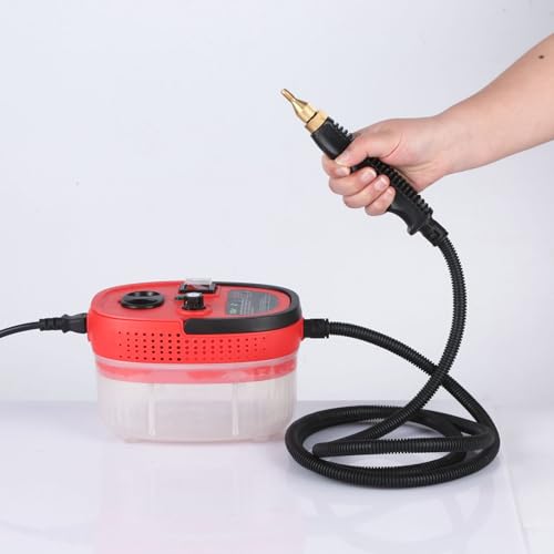 Dampfreiniger Handgerät, 2500W Tragbares Heimgerät Handdampfreiniger mit Digitaldisplay, 3 Arten von Bürstenköpfen, 1200ML Großem Wassertank, für Alles Küchenutensilien Fliesen Auto von UPROZIL