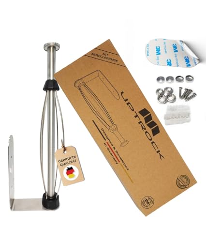 UPTROCK Küchenrollenhalter Edelstahl mit Abrollenbremse für Einhand-Abreißen I ohne Bohren selbetskleben für die Wand I Zewa Rollenhalter in Silber mit Dämpfungseffekt I Das praktische Küchengadget UPTROCK Küchenrollenhalter Edelstahl mit Abrollenbremse für Einhand-Abreißen I ohne Bohren selbetskleben für die Wand I Zewa Rollenhalter in Silber mit Dämpfungseffekt I Das praktische Küchengadget von UPTROCK