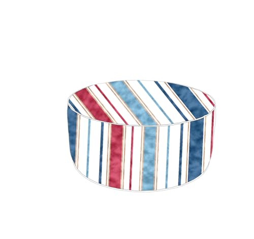 UPWELL Wasserdichter aufblasbarer Outdoor-Ottoman-Pouf, tragbare Terrassen-Fußstütze, langlebig und stilvoll, perfekt für Garten, Pool, Camping und Zuhause, D20 x H9 (Freizeitlift) von UPWELL