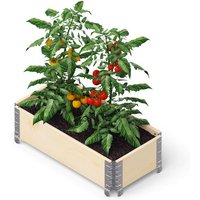 GardenBox - modernes Garten Hochbeet aus Palettenrahmen, 80x40 cm, Naturholz - Upyard von UPYARD