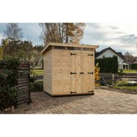 Gartenhaus Strongbox l - Robustes Gerätehaus aus natürlicher Holz, 203x163 cm, Natur - Natur - Upyard von UPYARD