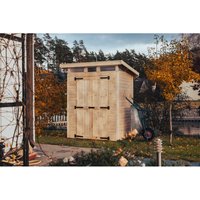 Gartenhaus Strongbox m - Robustes Gerätehaus aus natürlicher Holz, 163x127 cm, Natur - Natur - Upyard von UPYARD