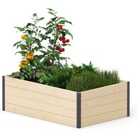 Upyard GardenBox Modern - ergonomisches Holz Hochbeet für Terrasse und Garten, 120x80x40, Naturholz von UPYARD