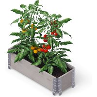 GardenBox - modernes Garten Hochbeet aus Palettenrahmen, 80x30 cm, Grau - Upyard von UPYARD