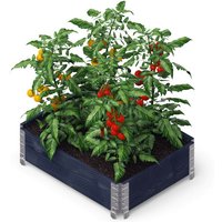 GardenBox - modernes Garten Hochbeet aus Palettenrahmen, 80x60 cm, Schwarz - Upyard von UPYARD