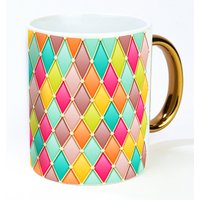 Tasse "Harlekin" Tee - Und Kaffeetasse Schön Im Homeoffice Mit Vergoldetem Henkel, Spülmaschinenfest Tasse "Harlekin" Tee - Und Kaffeetasse Schön Im Homeoffice Mit Vergoldetem Henkel, Spülmaschinenfest von UPdesignShopping
