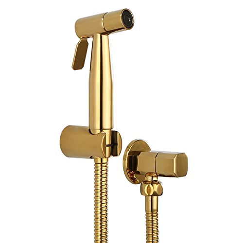 Toiletten-Bidet-Sprühgerät, tragbares Badezimmer-Dusch-Set, Titan-Gold, Stoffwindel-Sprüher, Edelstahl-Bidet-Duscharmatur für persönliche Hygiene, Stil, Stil A Toiletten-Bidet-Sprühgerät, tragbares Badezimmer-Dusch-Set, Titan-Gold, Stoffwindel-Sprüher, Edelstahl-Bidet-Duscharmatur für persönliche Hygiene, Stil, Stil A von UQACHG