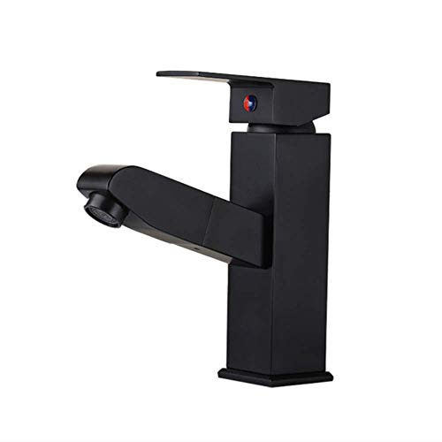 UQACHG Ausziehbarer Wasserhahn für Küche, Badezimmer, heißes und kaltes Waschbecken, Waschbecken, Haushaltsbecken, einziehbarer Wasserhahn von UQACHG