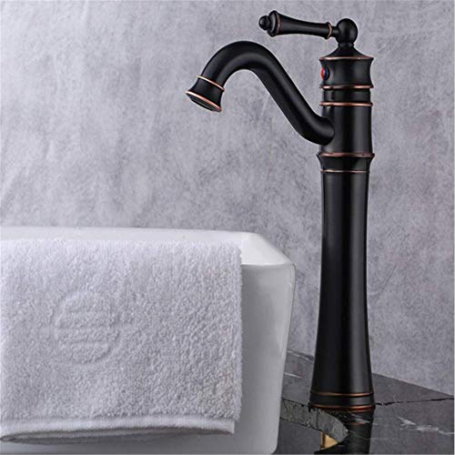 UQACHG Badezimmer Kupfer Heiß- und Kaltwaschtischarmatur, Retro oberhalb der Theke, Waschbecken, Höhe, drehbar, Badezimmer, Badewanne, Einhebelarmatur, von UQACHG