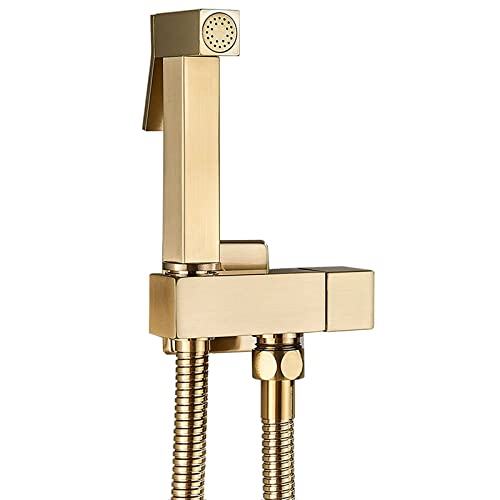 UQACHG Bidet-Sprüher für Toilettenreinigung, Handgerät, Stoffwindel-Sprüher, Wandhalterung, einzelner kalter Bidet-Wasserhahn, Messing-Bidet-Aufsätze für persönliche Hygiene von UQACHG