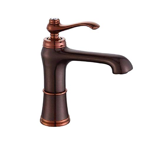 UQACHG Moderner Waschbeckenarmatur, antikes Messing, Einhebelmischung, heißes und kaltes Wasser, Waschbecken, Waschbecken, Badezimmer, Badewannenarmatur, UQACHG Moderner Waschbeckenarmatur, antikes Messing, Einhebelmischung, heißes und kaltes Wasser, Waschbecken, Waschbecken, Badezimmer, Badewannenarmatur, von UQACHG