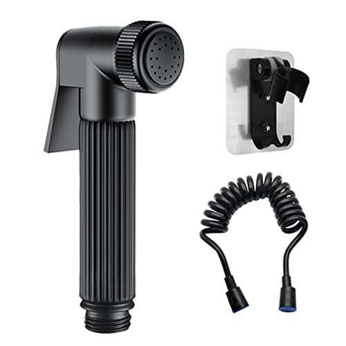 UQACHG Schwarzes Bidet-Sprühgerät für Toilette, Handwäsche-Sprüher, legierter Stahl, Badezimmer-Dusch-Set mit 3 m Telefonschlauch, toller Wasserdruck-Bidet-Wasserhahn für P, C von UQACHG