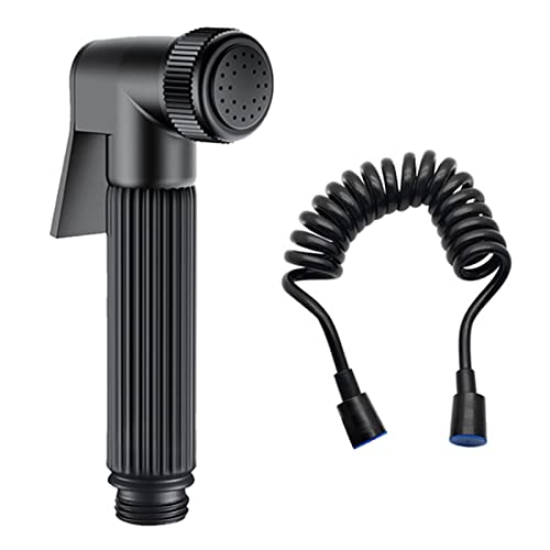 UQACHG Schwarzes Bidet-Sprühgerät für Toilette, Handwäsche-Sprüher, legierter Stahl, Badezimmer-Dusch-Set mit 3M-Telefonschlauch, toller Wasserdruck-Bidet-Wasserhahn für P, B von UQACHG