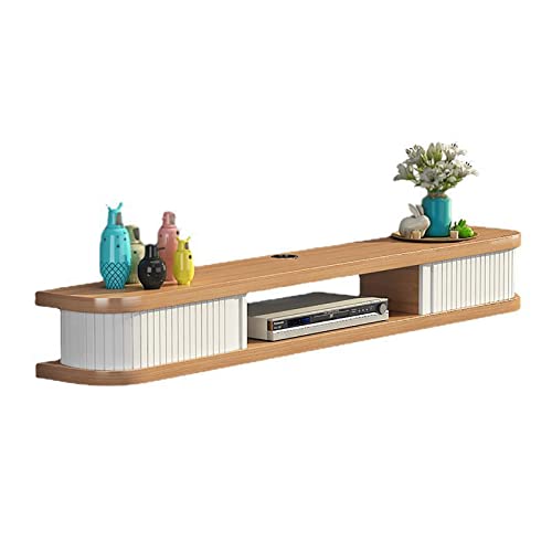 UQACHG Wandmontiertes TV-Regal, schwimmender TV-Ständer/TV-Schrank, Holz-TV-Konsole für Wohnzimmer, Unterhaltungszentrum-Komponente, für Aufbewahrungseinheit, Audio-/Video-Konsole, A-140 x 23,5 x 16 UQACHG Wandmontiertes TV-Regal, schwimmender TV-Ständer/TV-Schrank, Holz-TV-Konsole für Wohnzimmer, Unterhaltungszentrum-Komponente, für Aufbewahrungseinheit, Audio-/Video-Konsole, A-140 x 23,5 x 16 von UQACHG