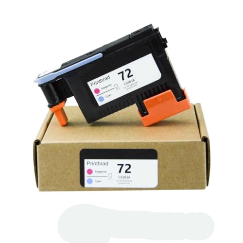 Kompatibler PrinThead Kompatibel mit 72 Serie C9380A C9383A C9384A zur Verwendung mit DesignJet T1100 T1120 T1200 T1300 T610 T770 T790 T795 Drucker(1PC - M and C) von UQDMWOZE