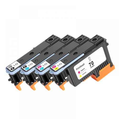 UQDMWOZE Kompatibler PrinThead Kompatibel mit Designjet -Druckermodelle Z5200 Z5400 Z2100 Z3100 Z3200 C9404A C9405A C9406A C9407A C9408A C9409A C9410A(70 Printhead 1SET) von UQDMWOZE