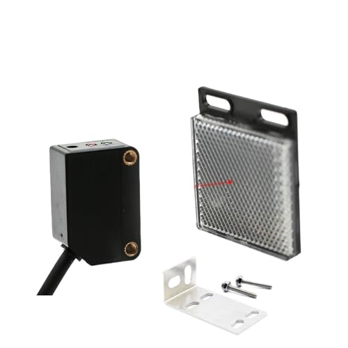 Quadratischer Lasersensor 35 cm 8 m einstellbar NPN PNP diffuse Reflexion/Spiegelreflexion optischer Infrarot-Lichtschranken-Näherungsschalter E3Z(E3Z-LAS-R8,NPN NC) von UQMBCEFDQ