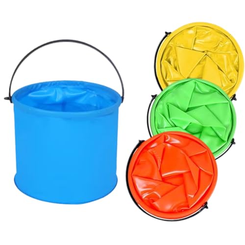 UQMIQURA 4 Stück Faltbarer Eimer, 2L Strand Falteimer Tragbarer, Multifunktional Klein Eimer, Wassereimer Tragbarer Falteimer für Camping Angeln Strand UQMIQURA 4 Stück Faltbarer Eimer, 2L Strand Falteimer Tragbarer, Multifunktional Klein Eimer, Wassereimer Tragbarer Falteimer für Camping Angeln Strand von UQMIQURA