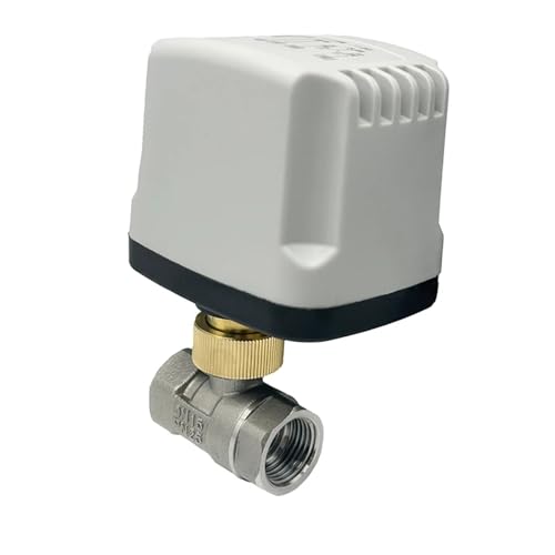 1/2 Zoll 304 Edelstahl IP65 Wasserdichter motorisierter Kugelhahn 220 V 12 V 24 V 3-Draht 2 Steuerung Elektrischer Messing-Kugelhahn(12VDC) von UQOOHKBCU