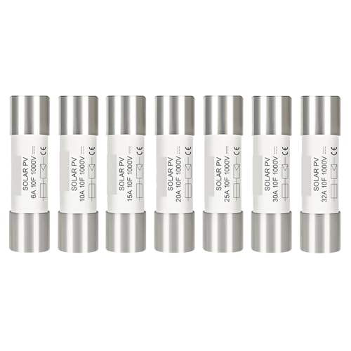 1/5/10/20/30PCS Solar DC 1000V PV Fuses 6A 10A 15A 20A 25A 30A 32A High Voltage for Solar System Short Circuit Protection gPV(15A,5PCS) von UQOOHKBCU