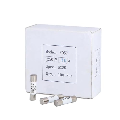 10 Stücke R057 6 * 25mm flinke Keramiksicherung 6x25 Sicherung 250 V 0.5A 1A 2A 3A 4A 5A 6A 8A 10A 13A 15A 16A 20A 25A 30A(16A) von UQOOHKBCU