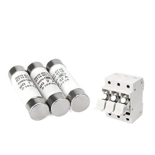 5/10Pcs 10 * 38 Fast blow Ceramic Fuse 10x38mm Fuse 500V 1A 2A 3A 4A 5A 6A 8A 10A 16A 20A 25A 32A RO15 RT19 RT14 RT18(0.5A,5 Pcs) von UQOOHKBCU