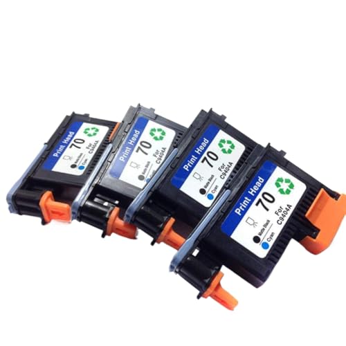 4 Stück kompatibel mit C9404A Druckköpfen HP70 Designjet Z2100 Z5200 Z3100 Z3200 Photosmart PRO B9180 Drucker(1PCS MKC) von UQXJK