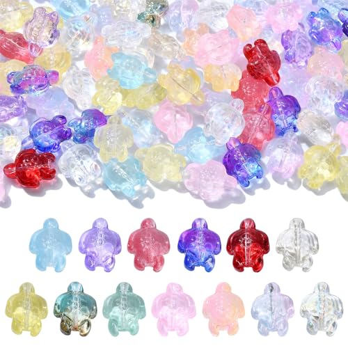 UR URLIFEHALL 100 Stück Glasschildkrötenperlen, bunte Meeresschildkrötenperlen, Ozean-Tier-förmige Perlen für Schmuck, DIY, Basteln, Heim- und Gartendekoration UR URLIFEHALL 100 Stück Glasschildkrötenperlen, bunte Meeresschildkrötenperlen, Ozean-Tier-förmige Perlen für Schmuck, DIY, Basteln, Heim- und Gartendekoration von UR URLIFEHALL