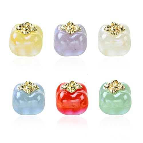 UR URLIFEHALL 18 Stück 6 Farben Acryl Obst Perlen 3D schillernde Persimmon geformte Perlen für DIY Handwerk Armbänder Halsketten Schmuckherstellung UR URLIFEHALL 18 Stück 6 Farben Acryl Obst Perlen 3D schillernde Persimmon geformte Perlen für DIY Handwerk Armbänder Halsketten Schmuckherstellung von UR URLIFEHALL