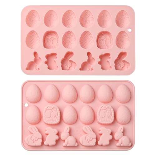 UR URLIFEHALL 2 Stück Oster-Silikonformen Ei Häschen Kaninchen Form Schokolade Formen für Fondant Süßigkeiten Gelee Eiswürfel Kuchen Party Lebensmittel Dekoration UR URLIFEHALL 2 Stück Oster-Silikonformen Ei Häschen Kaninchen Form Schokolade Formen für Fondant Süßigkeiten Gelee Eiswürfel Kuchen Party Lebensmittel Dekoration von UR URLIFEHALL