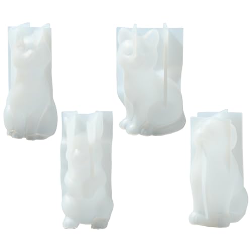 UR URLIFEHALL 4 Stücke 3D Kerze Formen Katze Hund Kaninchen Harz Formen Silikon Tier Gießen Formen Für Kerzen Seife Schokolade Ornament Handwerk UR URLIFEHALL 4 Stücke 3D Kerze Formen Katze Hund Kaninchen Harz Formen Silikon Tier Gießen Formen Für Kerzen Seife Schokolade Ornament Handwerk von UR URLIFEHALL