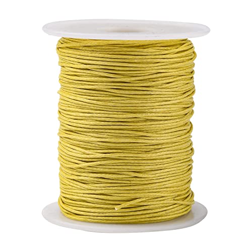 UR URLIFEHALL Ca. 90 m x 1 mm hochwertiges, gewachstes Baumwollgarn, Makramee, Kunsthandwerksschnur für Schmuckherstellung von UR URLIFEHALL