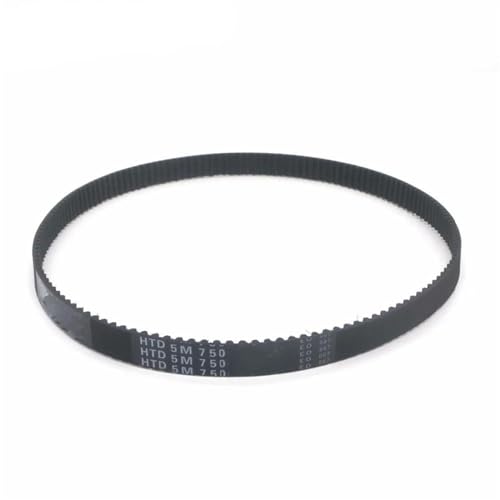 695/700/710/715/720/725/730/735/740/745/750mm Teilungslänge 10/15/20/25/30mm Breite Riemenscheibe 1PC HTD 5M Schwarz Zahnriemen Motor Gummi Keilriemen(720mm,10mm) von URAGER