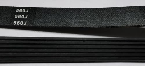 Für Laufband Waschmaschine Heimtrainer Motor Poly-V Antriebsriemen560J PJ1422 570J PJ1448 580J PJ1473 Motor Gummi Keilriemen(570J PJ1448,9ribs) von URAGER