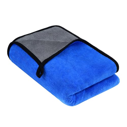 URAQT Mikrofasertücher Auto, 90x60CM Mikrofasertücher Multifunktionales Motorrad Fusselfreie Handtuch,Reinigungstuch Microfasertuch für Auto Haushalt Küche Fenster von URAQT