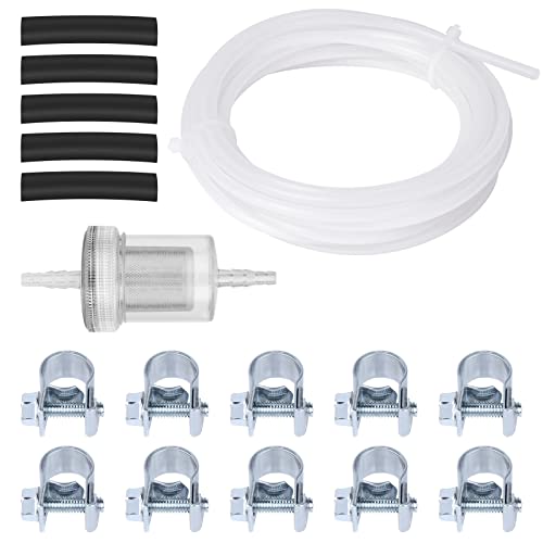URAQT Ölabsaugset für Standheizung,OEM 89031118 Auto Luft Standheizung Kraftstofffilter 3.9 m Benzinschlauch Kit mit 1 Kraftstofffilter 10 Rohrschellen und 5 Kraftstoffschläuchen von URAQT