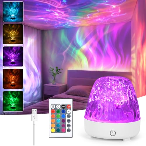 URAQT Sternenhimmel Projektor, 4 Beleuchtungsmodi LED Sternenprojektor Lampe Kinder | 16 Farben Dimmbarer 3D Nachthimmel Meereswellen und Nordlichter Projektor mit Fernbedienung für Geschenk Party URAQT Sternenhimmel Projektor, 4 Beleuchtungsmodi LED Sternenprojektor Lampe Kinder | 16 Farben Dimmbarer 3D Nachthimmel Meereswellen und Nordlichter Projektor mit Fernbedienung für Geschenk Party von URAQT