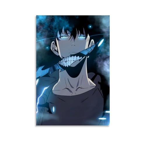 URAUIH Anime-Poster, Solo Leveling, Schlafzimmer, Wohnzimmer, Wandkunst-Deco-Poster, 40 x 60 cm, ungerahmter Stil von URAUIH