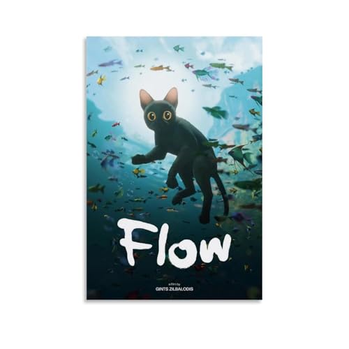 URAUIH Filmposter "Flow" für Schlafzimmer, Wohnzimmer, Wandkunst-Deco-Poster, 30 x 45 cm, ungerahmter Stil von URAUIH