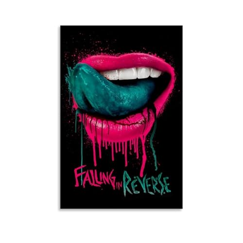 URAUIH Poster "Falling In Reverse", für Schlafzimmer, Wohnzimmer, Wandkunst-Deco-Poster, 40 x 60 cm, ungerahmter Stil URAUIH Poster "Falling In Reverse", für Schlafzimmer, Wohnzimmer, Wandkunst-Deco-Poster, 40 x 60 cm, ungerahmter Stil von URAUIH