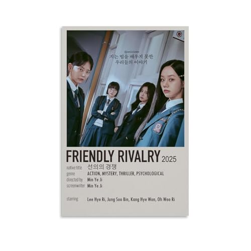 URAUIH Poster "Friendly Rivalry", TV-Serie, Schlafzimmer, Wohnzimmer, Wandkunst-Deco-Poster, 30 x 45 cm, ungerahmter Stil von URAUIH