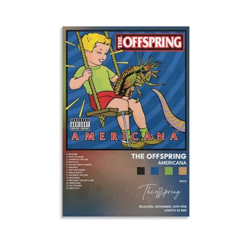 URAUIH The Offspring Poster, Americana-Album-Poster, Schlafzimmer, Wohnzimmer, Wandkunst-Deco-Poster, 20 x 30 cm, ungerahmter Stil von URAUIH