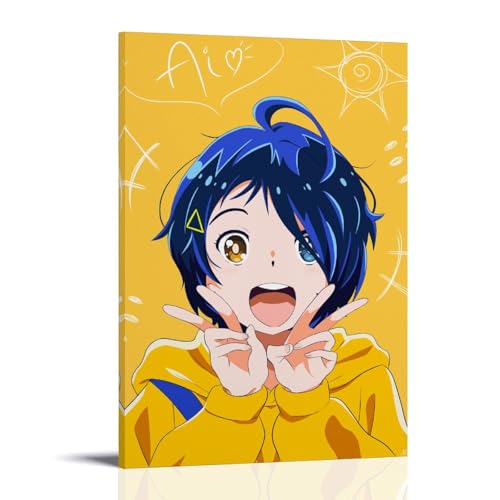 URAUIH Wonder Egg Priority Anime-Poster, Schlafzimmer, Wohnzimmer, Wandkunst-Deco-Poster, 20 x 30 cm, Rahmenstil von URAUIH