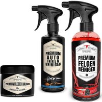 Urban Forest - Auto Innenraum Reiniger & Innenraumpflege 500ml + Felgen Reiniger 1000ml + Premium Leder Balsam von URBAN FOREST