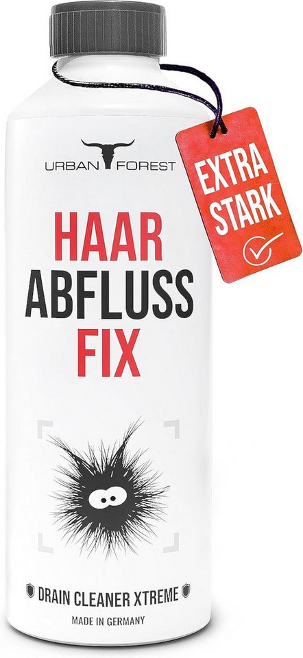 URBAN FOREST Abflussreiniger EXTRA STARK 1000ml mit Haarweg-Formel Badreiniger (1-St. DIE PROFESSIONELLE LÖSUNG FÜR VERSTOPFTE ROHRE & ABFLÜSSE) von URBAN FOREST