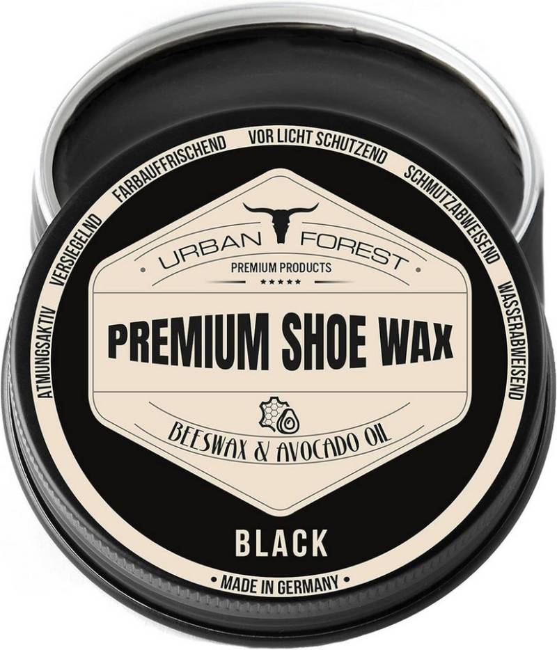 URBAN FOREST Schuhcreme Schuhwachs Braun mit Bienenwachs & Avocado-Öl 150ml Schuhcreme von URBAN FOREST