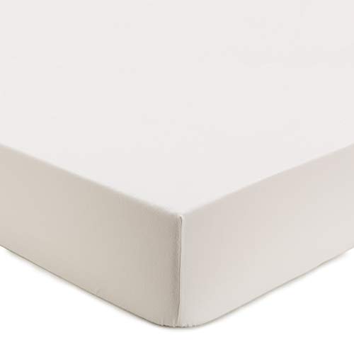 Spannbettlaken - Montrose - Creme - 160x200x25 cm von URBANARA