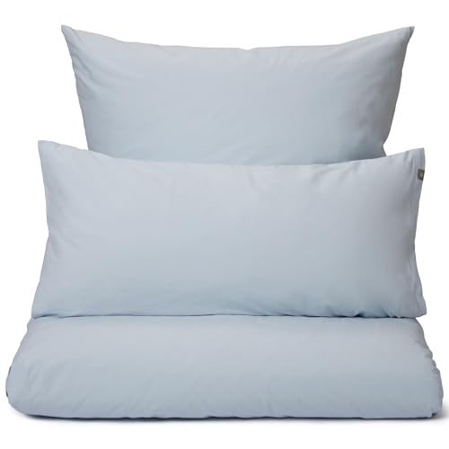 URBANARA MATA Essential Bettwäsche 200x220 cm + 2X 80x80 cm I 100% Baumwolle Made in Portugal Oeko Tex 100 I Weich Unifarben Atmungsaktiv mit Reißverschluss 3-TLG Set I Helles Nebelblau URBANARA MATA Essential Bettwäsche 200x220 cm + 2X 80x80 cm I 100% Baumwolle Made in Portugal Oeko Tex 100 I Weich Unifarben Atmungsaktiv mit Reißverschluss 3-TLG Set I Helles Nebelblau von URBANARA